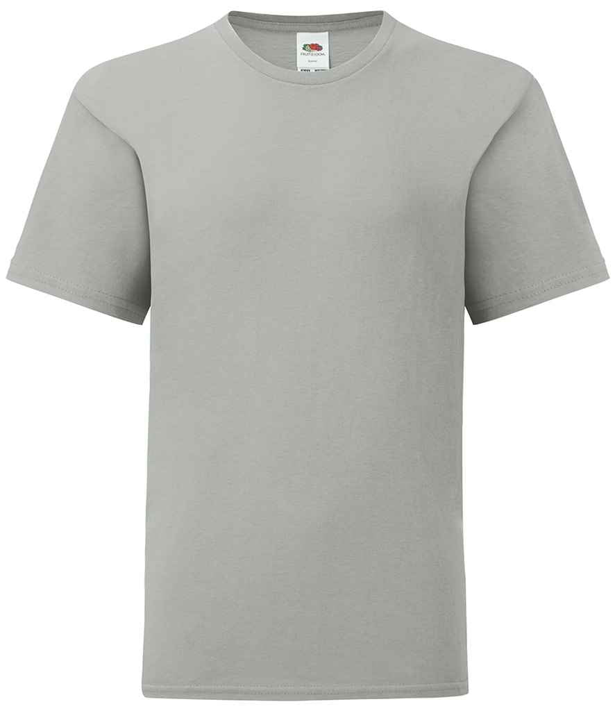 Fruit of the Loom Kids Iconic 150 T-Shirt in Zinc by Fruit of the Loom — Custom branded clothing by Print Press, featuring premium embroidery produced in our specialist print lab in the UK.