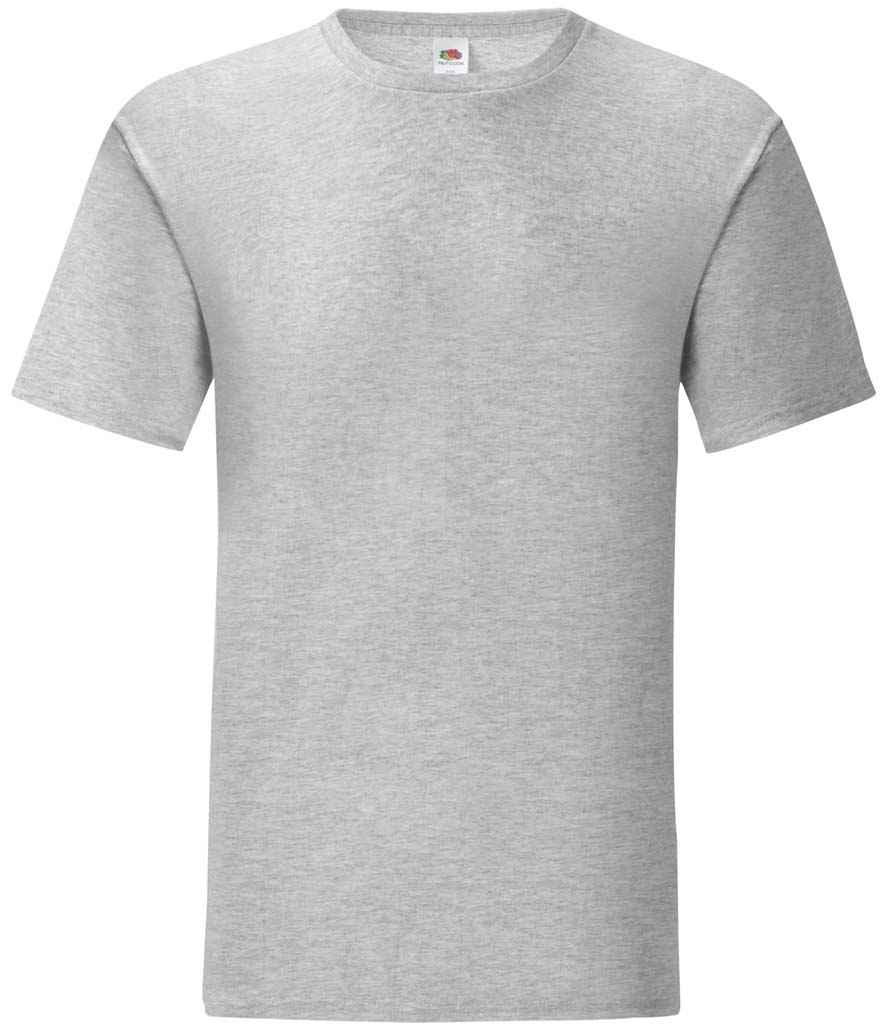 Fruit of the Loom Iconic 150 T-Shirt - (2nd Colours) in Athletic Heather by Fruit of the Loom — Custom branded clothing by Print Press, featuring premium embroidery produced in our specialist print lab in the UK.