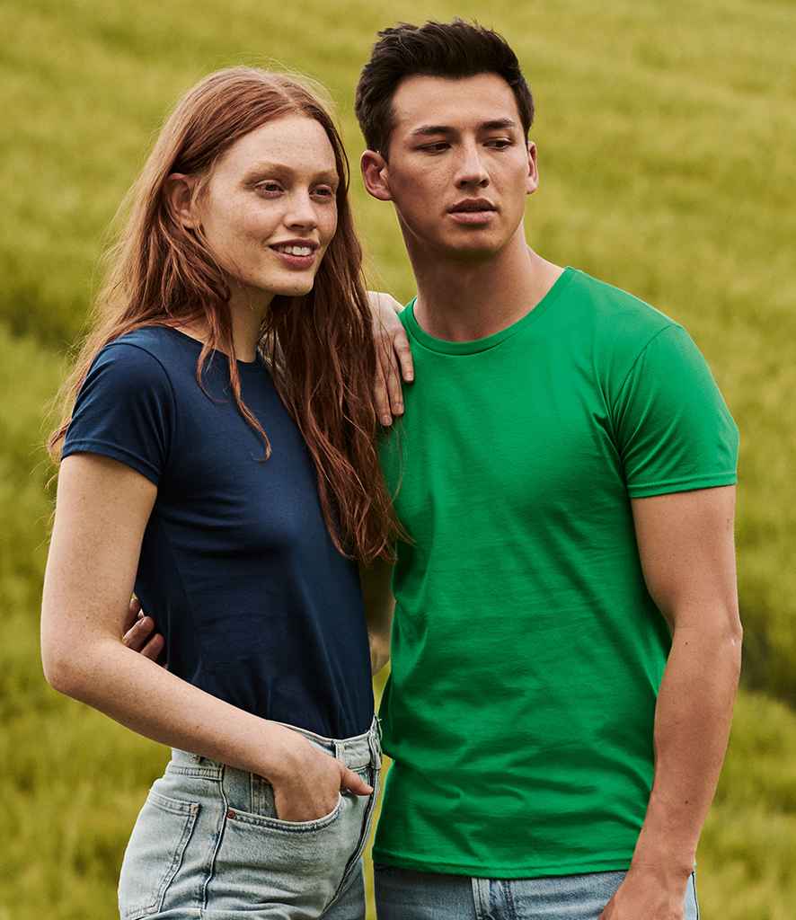Fruit of the Loom Iconic 150 T-Shirt in Kelly Green by Fruit of the Loom — Custom branded clothing by Print Press, featuring premium embroidery produced in our specialist print lab in the UK.