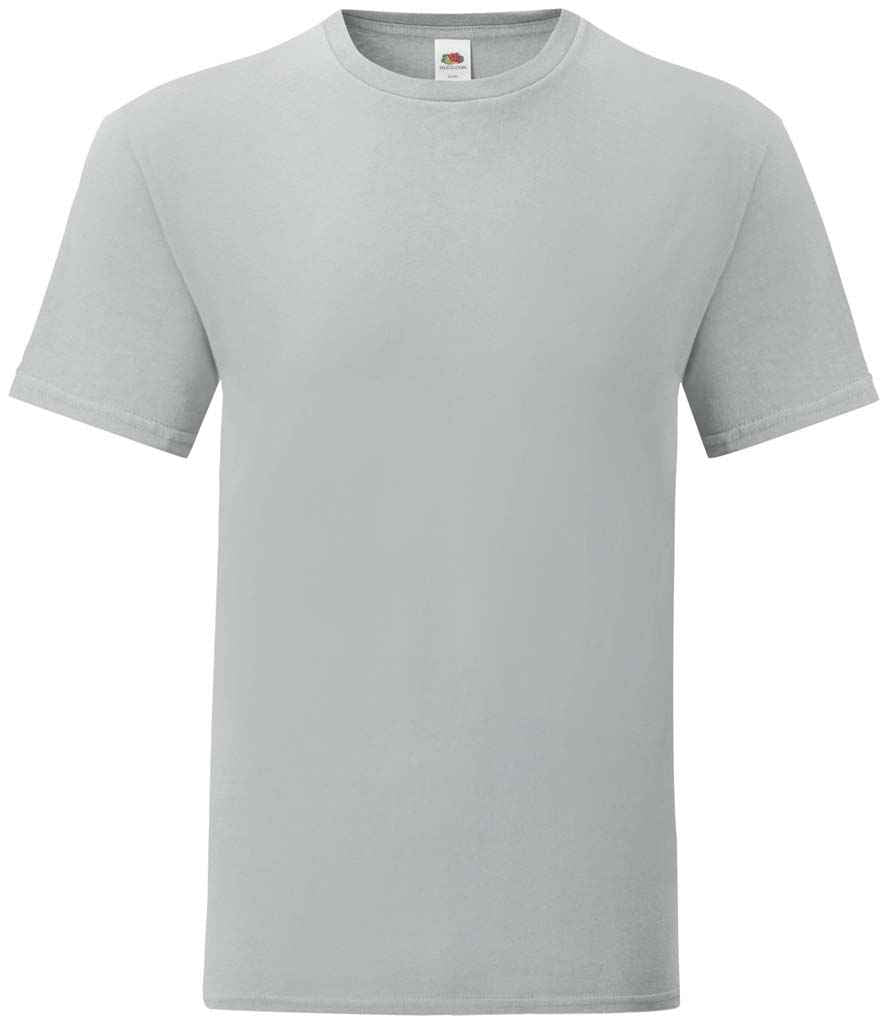 Fruit of the Loom Iconic 150 T-Shirt in Zinc by Fruit of the Loom — Custom branded clothing by Print Press, featuring premium embroidery produced in our specialist print lab in the UK.