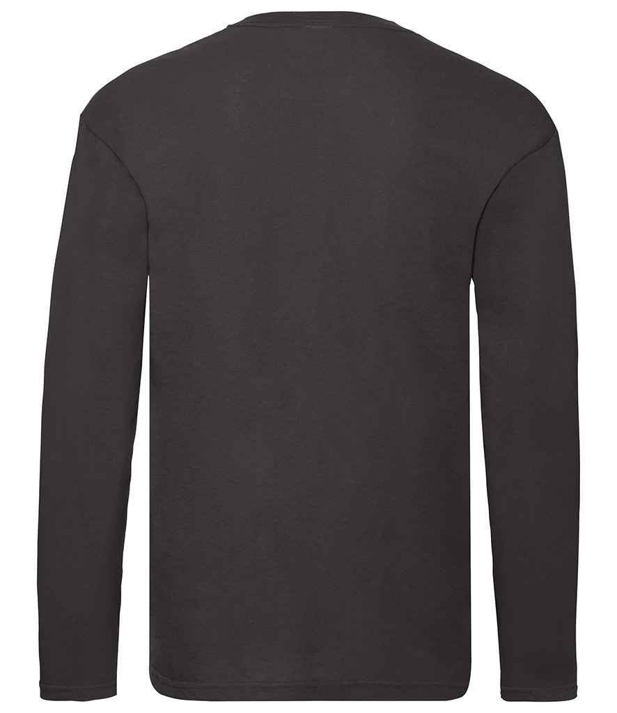 Fruit of the Loom Original Long Sleeve T-Shirt in by Fruit of the Loom — Custom branded clothing by Print Press, featuring premium embroidery produced in our specialist print lab in the UK.