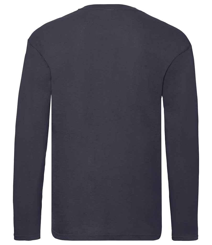 Fruit of the Loom Original Long Sleeve T-Shirt in by Fruit of the Loom — Custom branded clothing by Print Press, featuring premium embroidery produced in our specialist print lab in the UK.