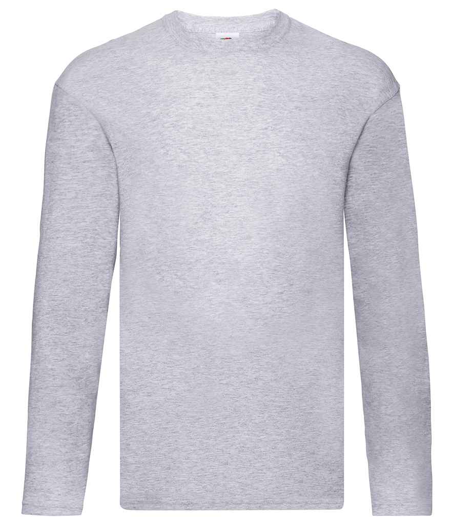 Fruit of the Loom Original Long Sleeve T-Shirt in by Fruit of the Loom — Custom branded clothing by Print Press, featuring premium embroidery produced in our specialist print lab in the UK.