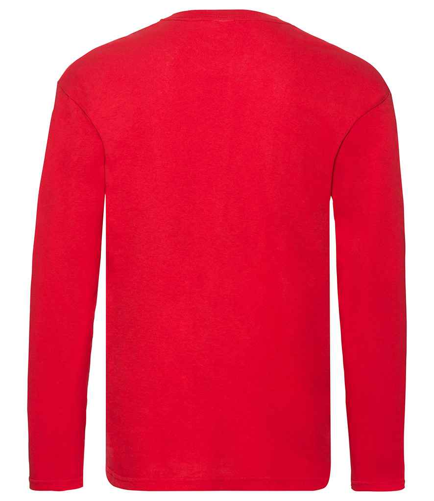 Fruit of the Loom Original Long Sleeve T-Shirt in by Fruit of the Loom — Custom branded clothing by Print Press, featuring premium embroidery produced in our specialist print lab in the UK.