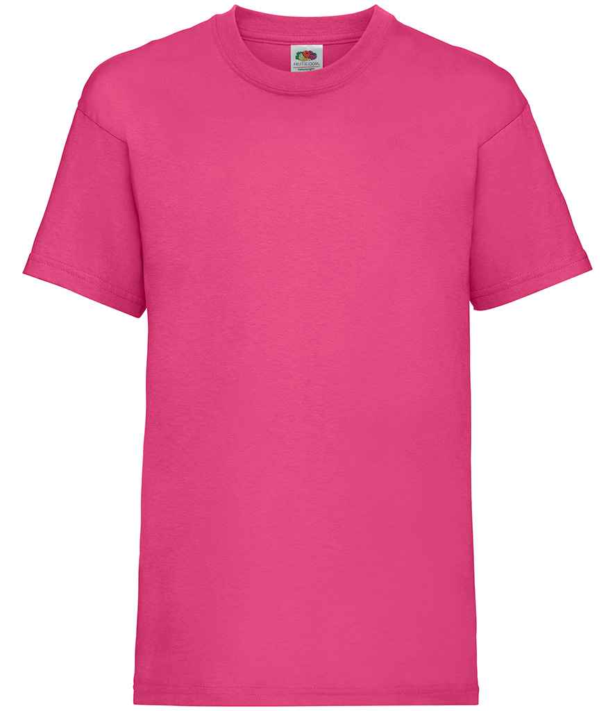 Fruit of the Loom Kids Value T-Shirt - (2nd Colours) in Fuchsia by Fruit of the Loom — Custom branded clothing by Print Press, featuring premium embroidery produced in our specialist print lab in the UK.