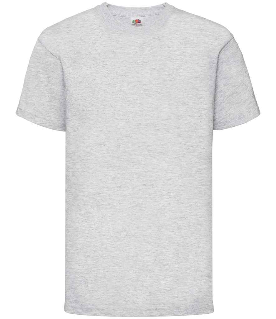 Fruit of the Loom Kids Value T-Shirt - (2nd Colours) in Heather Grey by Fruit of the Loom — Custom branded clothing by Print Press, featuring premium embroidery produced in our specialist print lab in the UK.