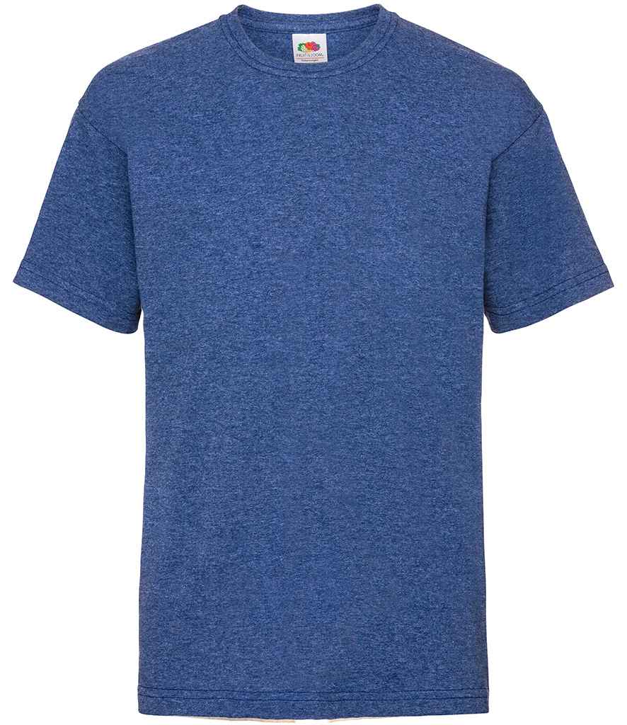 Fruit of the Loom Kids Value T-Shirt in Heather Royal by Fruit of the Loom — Custom branded clothing by Print Press, featuring premium embroidery produced in our specialist print lab in the UK.
