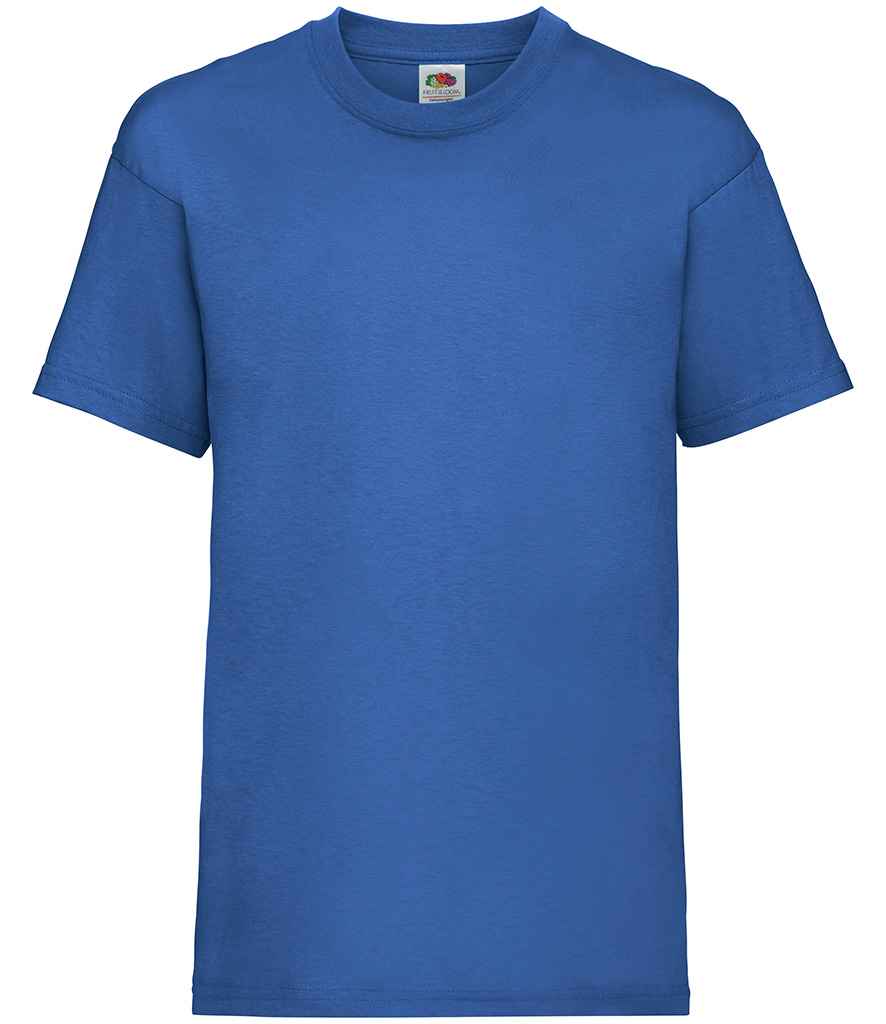 Fruit of the Loom Kids Value T-Shirt in Royal Blue by Fruit of the Loom — Custom branded clothing by Print Press, featuring premium embroidery produced in our specialist print lab in the UK.
