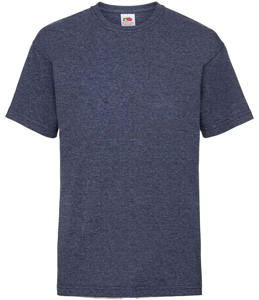 Fruit of the Loom Kids Value T-Shirt - (2nd Colours) in Heather Navy by Fruit of the Loom — Custom branded clothing by Print Press, featuring premium embroidery produced in our specialist print lab in the UK.