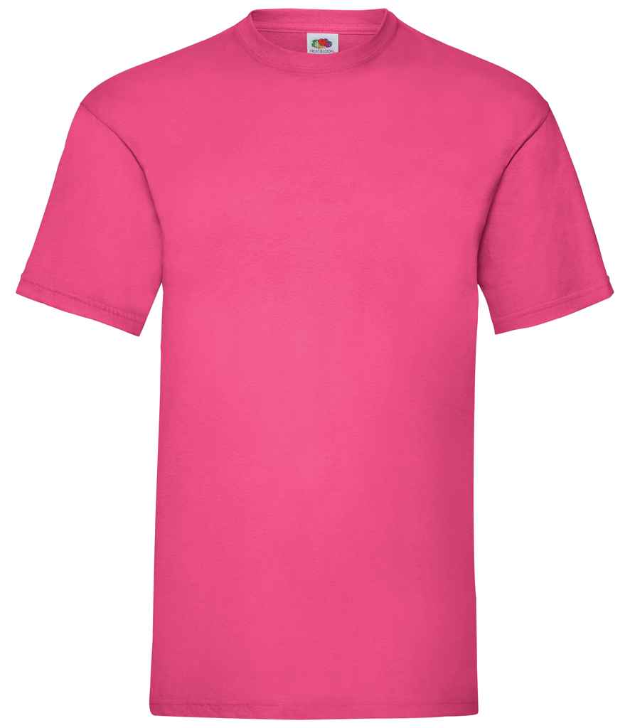 Fruit of the Loom Value T-Shirt - (2nd Colours) in Fuchsia by Fruit of the Loom — Custom branded clothing by Print Press, featuring premium embroidery produced in our specialist print lab in the UK.