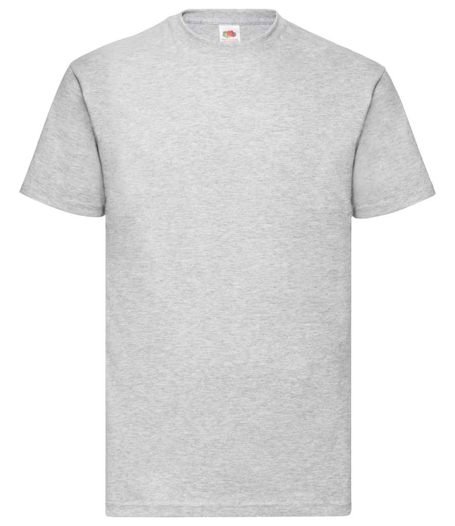 Fruit of the Loom Value T-Shirt - (2nd Colours) in Heather Grey by Fruit of the Loom — Custom branded clothing by Print Press, featuring premium embroidery produced in our specialist print lab in the UK.