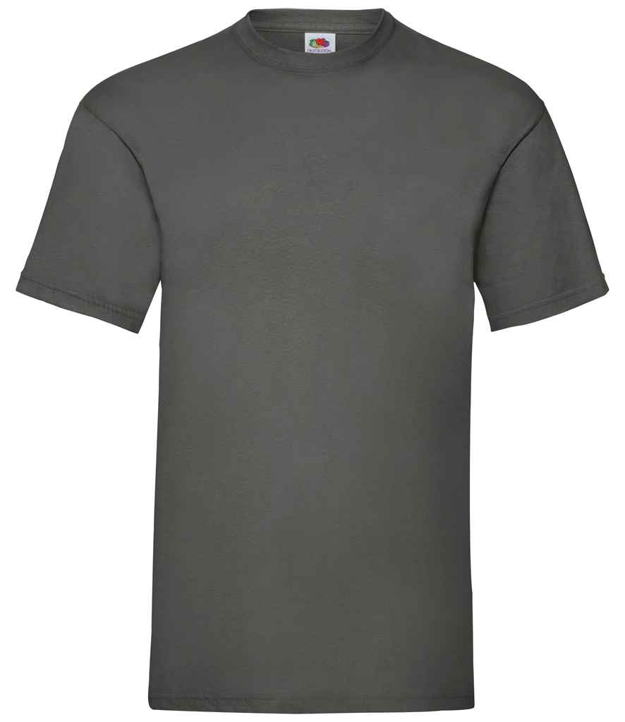 Fruit of the Loom Value T-Shirt in Light Graphite by Fruit of the Loom — Custom branded clothing by Print Press, featuring premium embroidery produced in our specialist print lab in the UK.