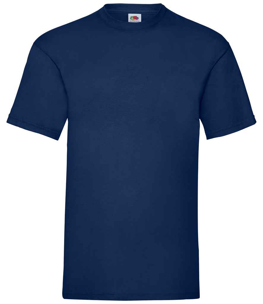 Fruit of the Loom Value T-Shirt in Navy by Fruit of the Loom — Custom branded clothing by Print Press, featuring premium embroidery produced in our specialist print lab in the UK.