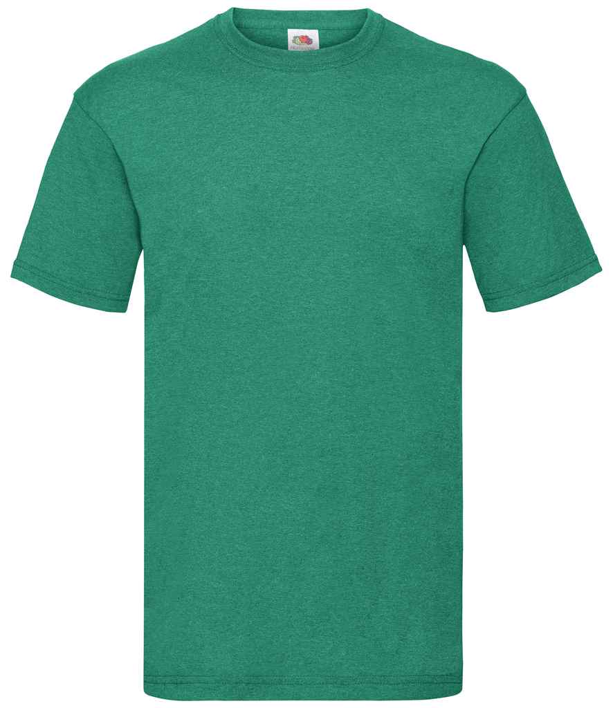 Fruit of the Loom Value T-Shirt - (2nd Colours) in Heather Green by Fruit of the Loom — Custom branded clothing by Print Press, featuring premium embroidery produced in our specialist print lab in the UK.