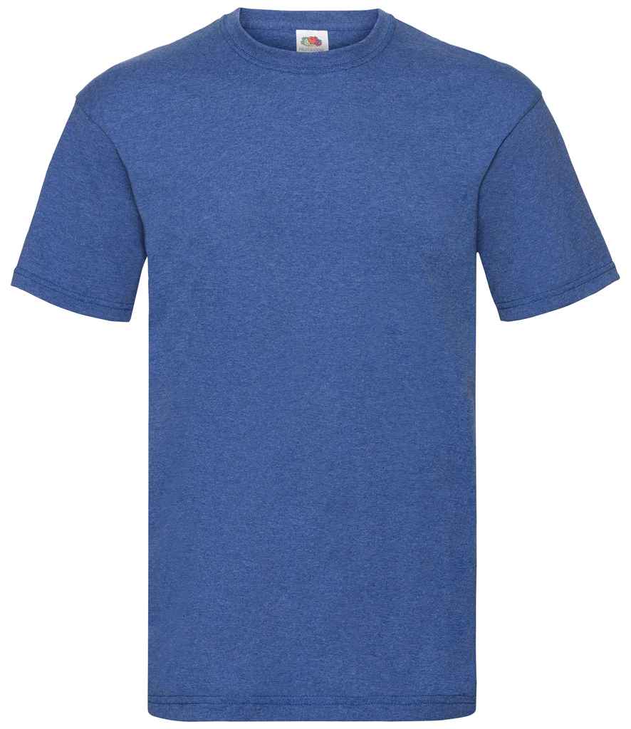 Fruit of the Loom Value T-Shirt in Heather Royal by Fruit of the Loom — Custom branded clothing by Print Press, featuring premium embroidery produced in our specialist print lab in the UK.