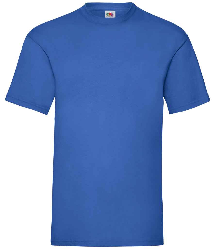 Fruit of the Loom Value T-Shirt in Royal Blue by Fruit of the Loom — Custom branded clothing by Print Press, featuring premium embroidery produced in our specialist print lab in the UK.