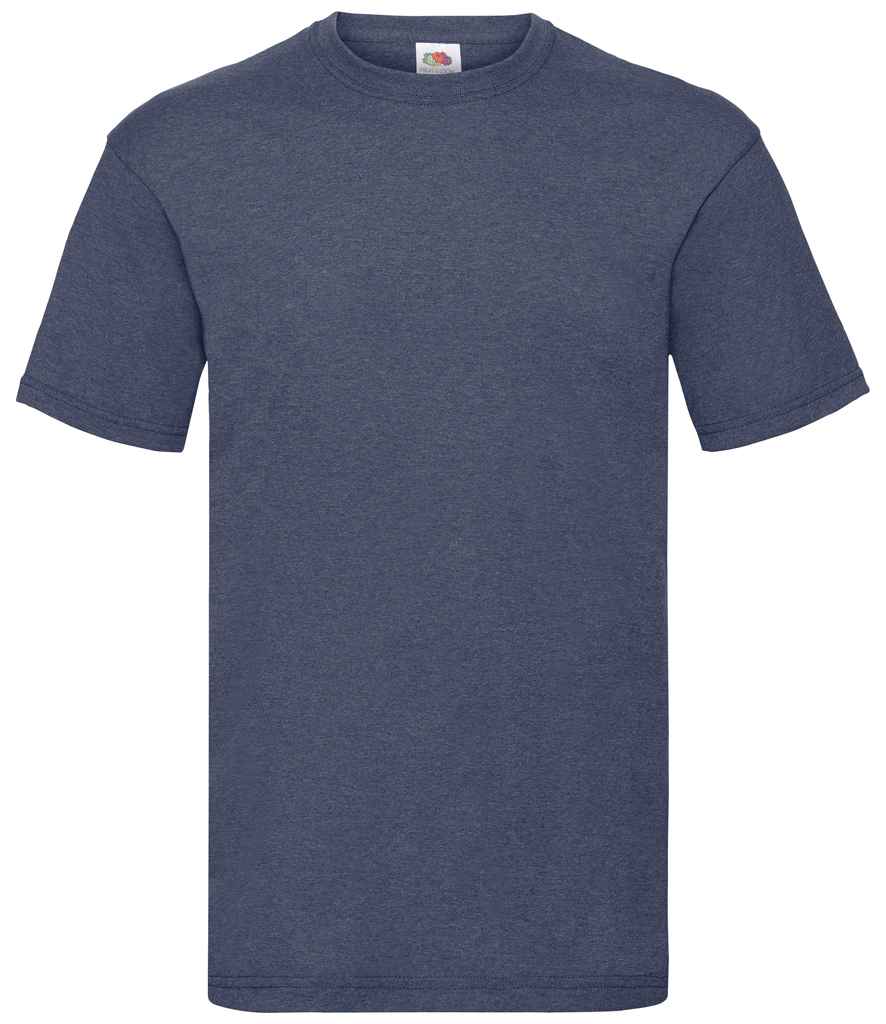 Fruit of the Loom Value T-Shirt - (2nd Colours) in Heather Navy by Fruit of the Loom — Custom branded clothing by Print Press, featuring premium embroidery produced in our specialist print lab in the UK.