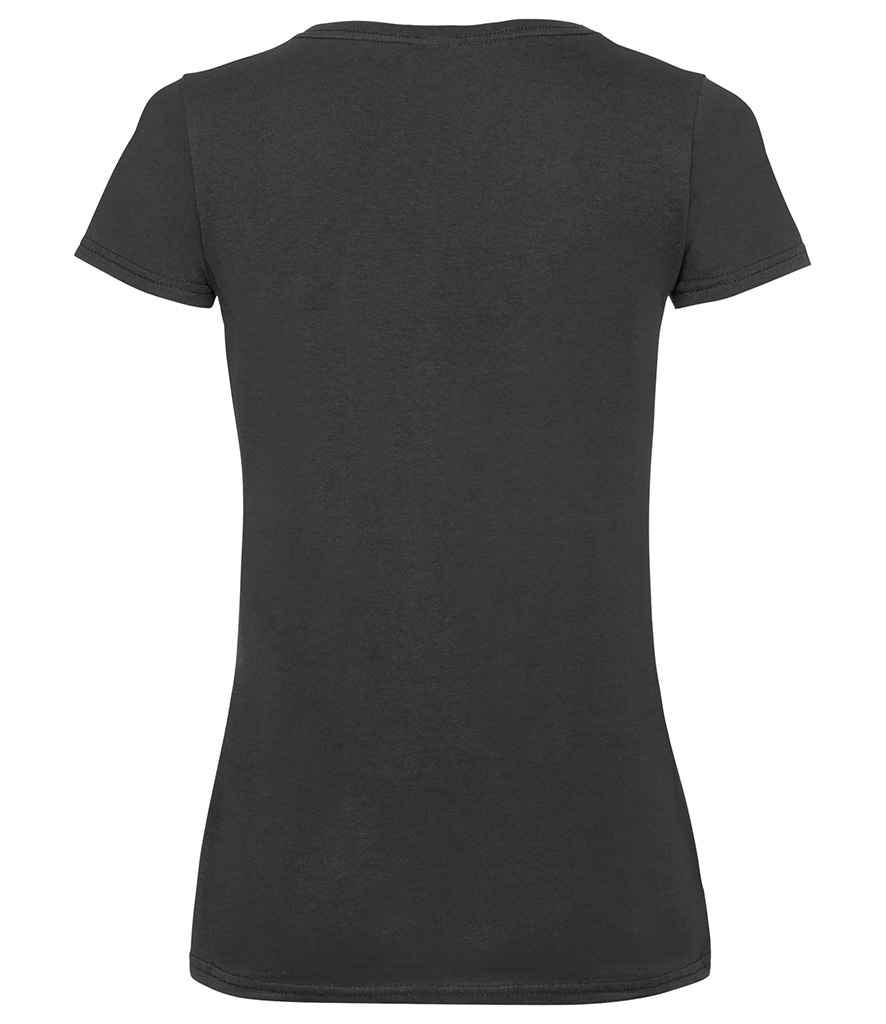 Fruit of the Loom Lady Fit Value V Neck T-Shirt in by Fruit of the Loom — Custom branded clothing by Print Press, featuring premium embroidery produced in our specialist print lab in the UK.