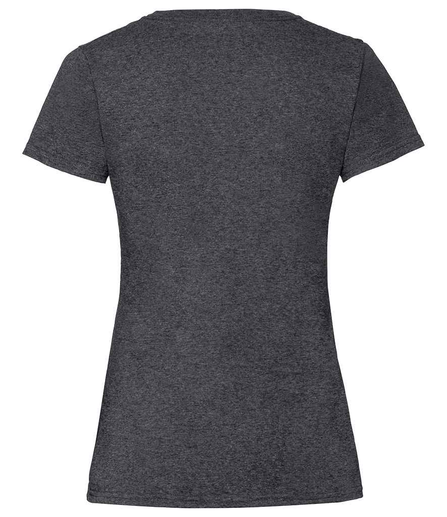 Fruit of the Loom Lady Fit Value V Neck T-Shirt in by Fruit of the Loom — Custom branded clothing by Print Press, featuring premium embroidery produced in our specialist print lab in the UK.