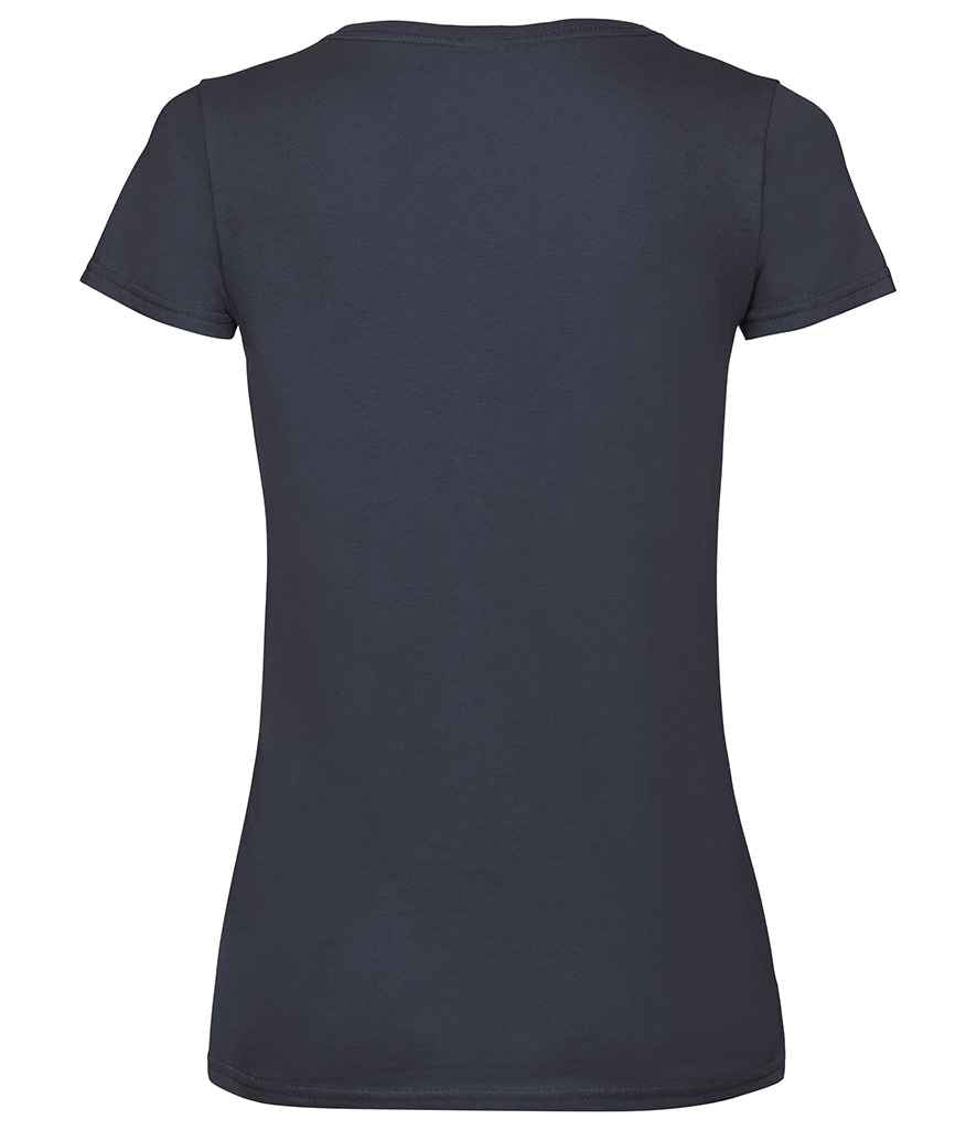 Fruit of the Loom Lady Fit Value V Neck T-Shirt in by Fruit of the Loom — Custom branded clothing by Print Press, featuring premium embroidery produced in our specialist print lab in the UK.