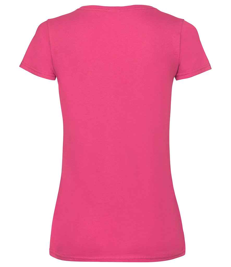 Fruit of the Loom Lady Fit Value V Neck T-Shirt in by Fruit of the Loom — Custom branded clothing by Print Press, featuring premium embroidery produced in our specialist print lab in the UK.