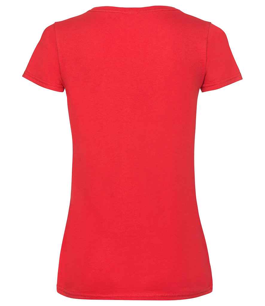 Fruit of the Loom Lady Fit Value V Neck T-Shirt in by Fruit of the Loom — Custom branded clothing by Print Press, featuring premium embroidery produced in our specialist print lab in the UK.