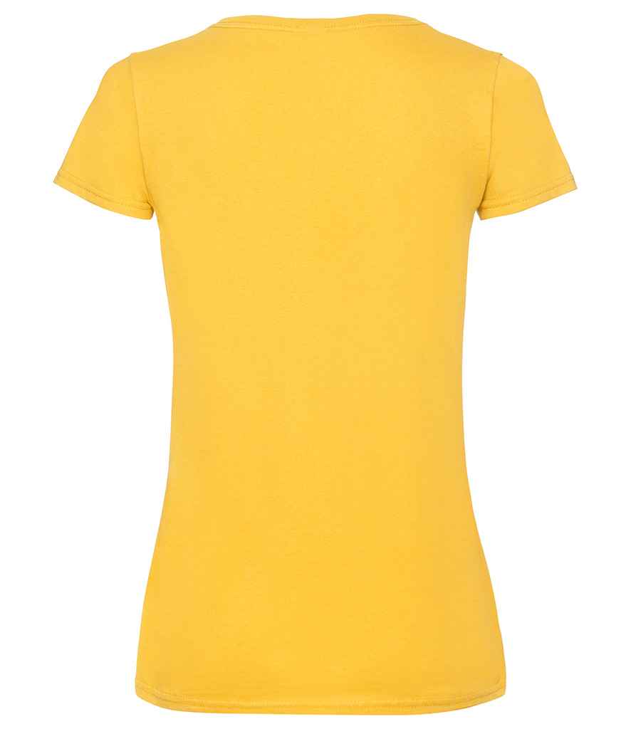 Fruit of the Loom Lady Fit Value V Neck T-Shirt in by Fruit of the Loom — Custom branded clothing by Print Press, featuring premium embroidery produced in our specialist print lab in the UK.