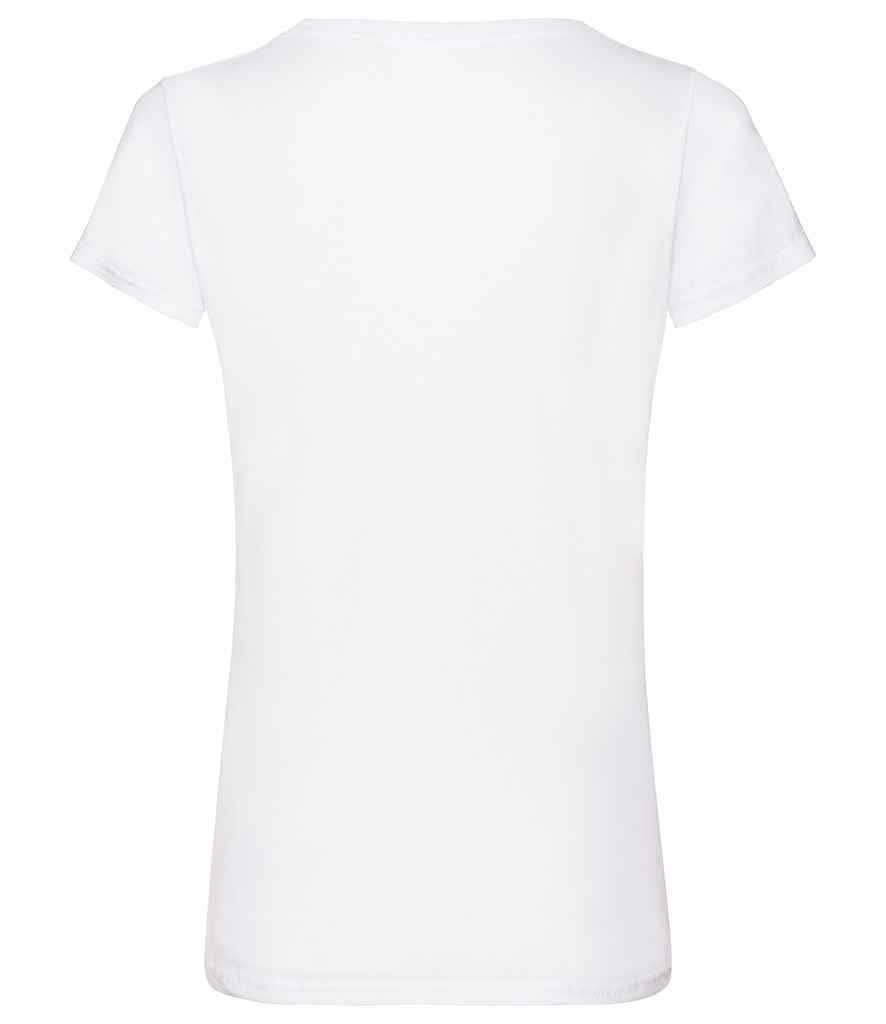 Fruit of the Loom Lady Fit Value V Neck T-Shirt in by Fruit of the Loom — Custom branded clothing by Print Press, featuring premium embroidery produced in our specialist print lab in the UK.