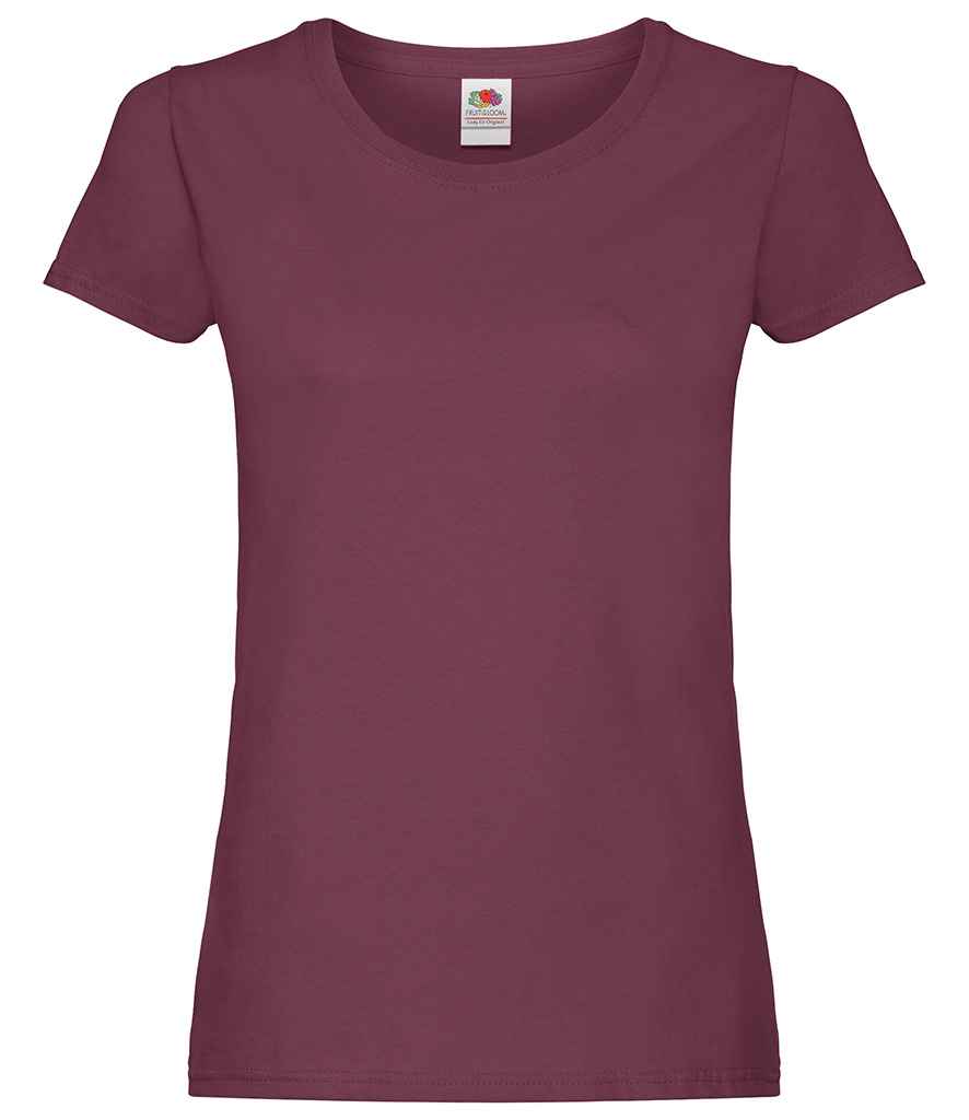 Fruit of the Loom Lady Fit Original T-Shirt - (2nd Colours) in by Fruit of the Loom — Custom branded clothing by Print Press, featuring premium embroidery produced in our specialist print lab in the UK.