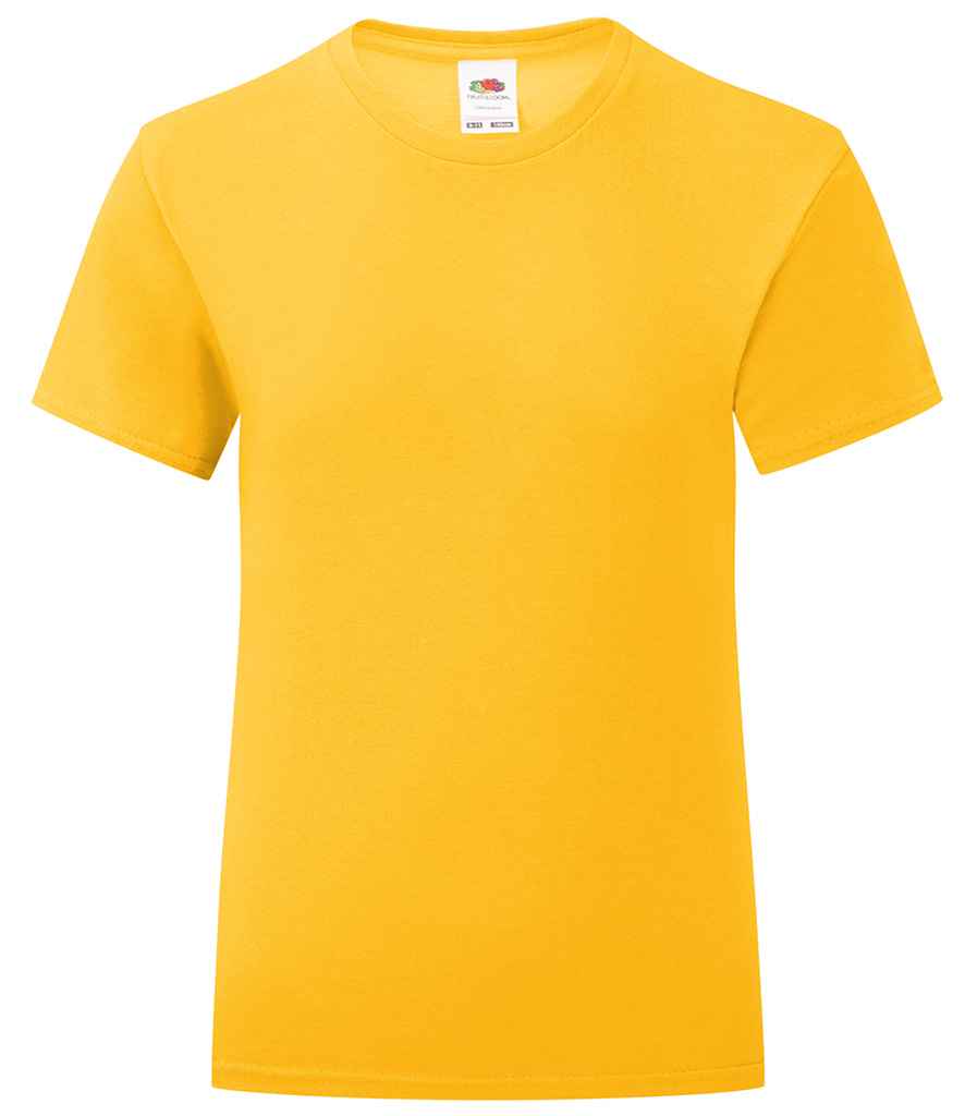 Fruit of the Loom Girls Iconic 150 T-Shirt in by Fruit of the Loom — Custom branded clothing by Print Press, featuring premium embroidery produced in our specialist print lab in the UK.