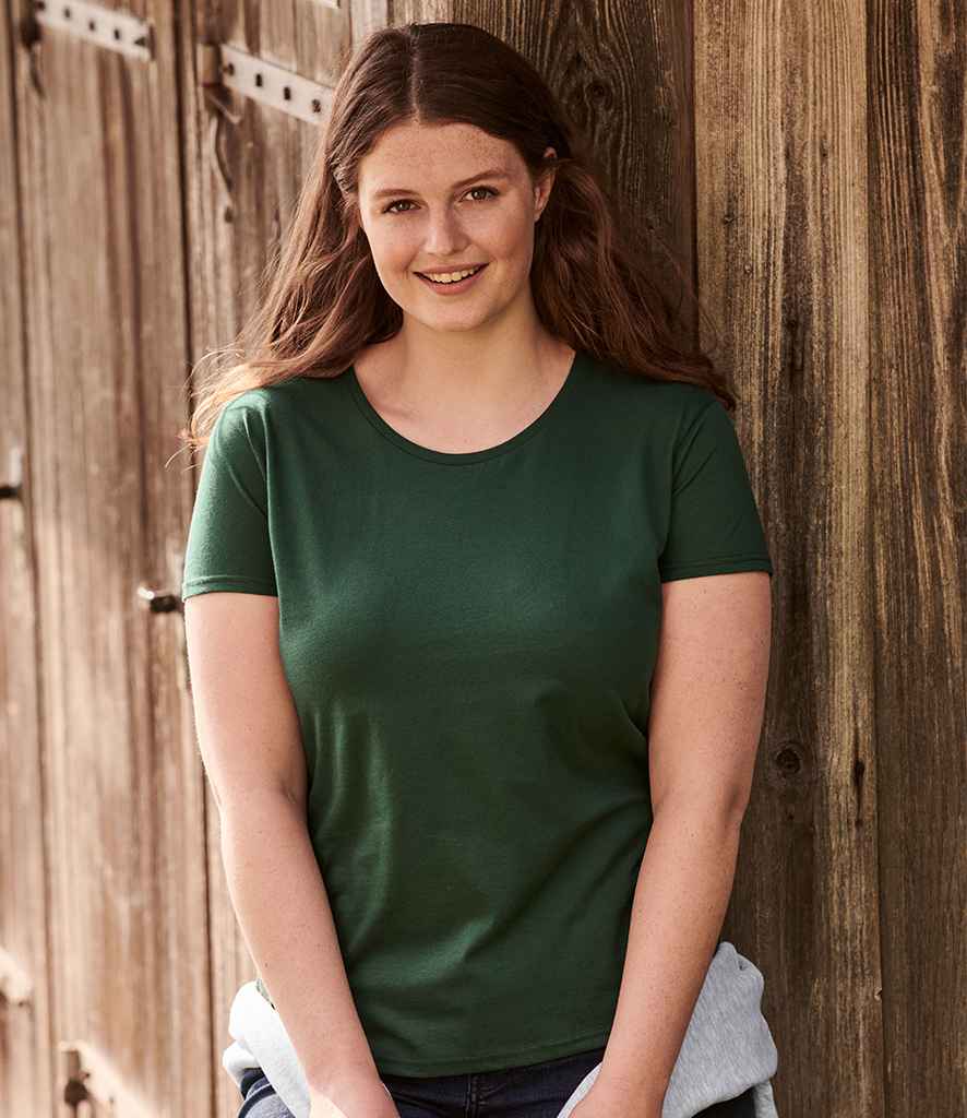 Fruit of the Loom Ladies Iconic 150 T-Shirt - (2nd Colours) in Forest Green by Fruit of the Loom — Custom branded clothing by Print Press, featuring premium embroidery produced in our specialist print lab in the UK.