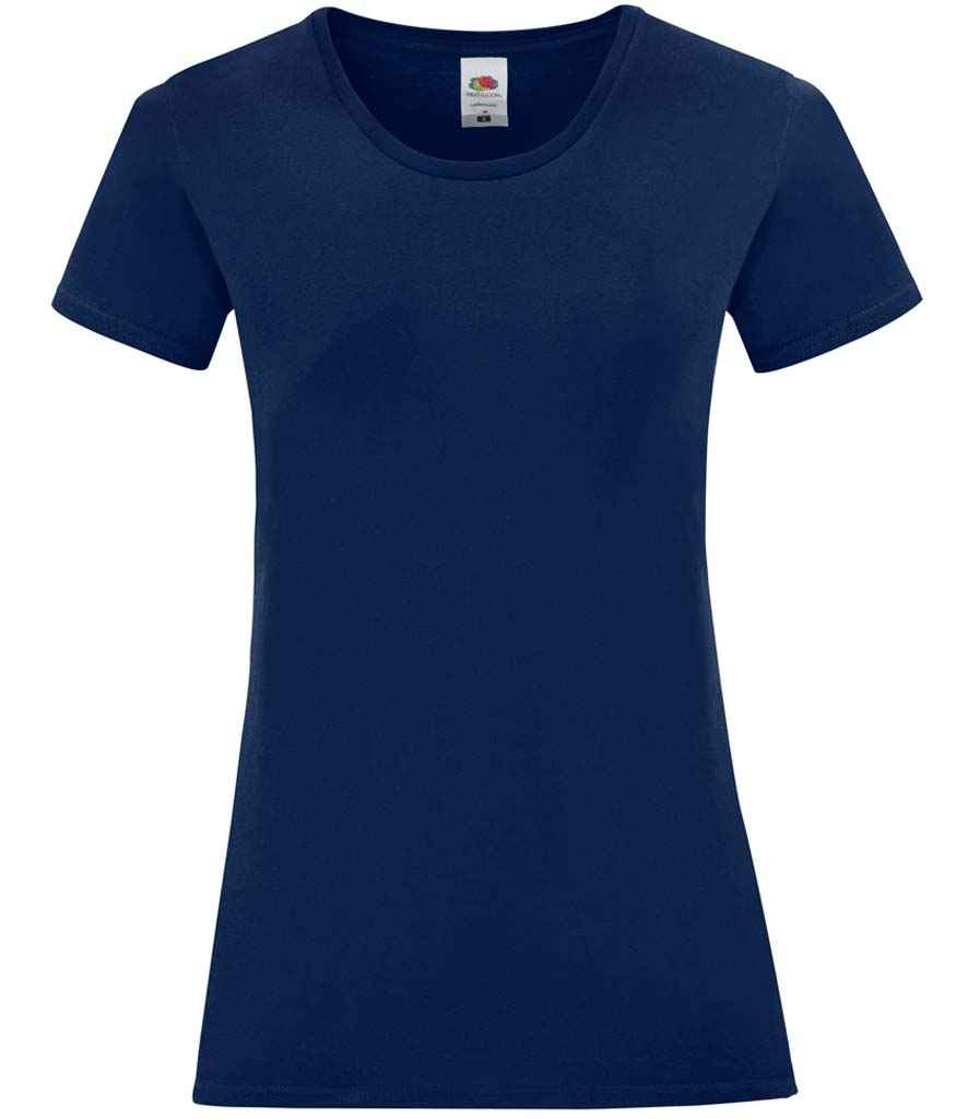 Fruit of the Loom Ladies Iconic 150 T-Shirt in by Fruit of the Loom — Custom branded clothing by Print Press, featuring premium embroidery produced in our specialist print lab in the UK.