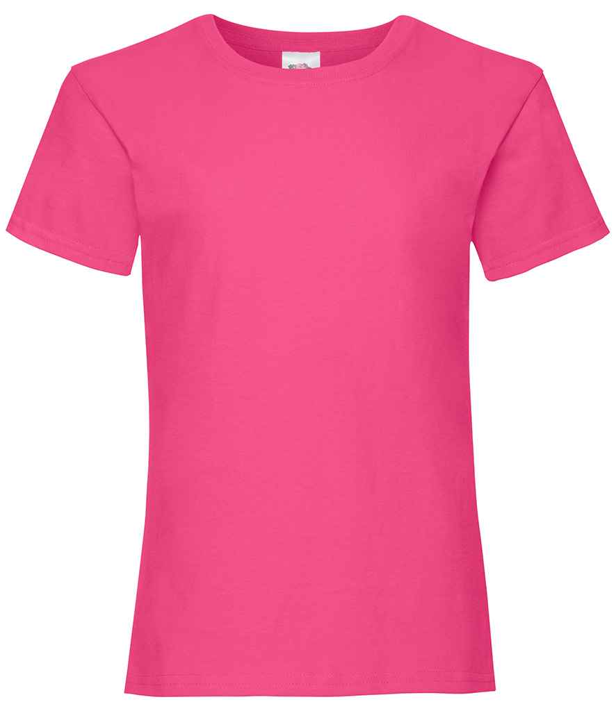 Fruit of the Loom Girls Value T-Shirt in by Fruit of the Loom — Custom branded clothing by Print Press, featuring premium embroidery produced in our specialist print lab in the UK.