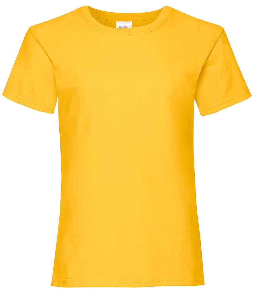 Fruit of the Loom Girls Value T-Shirt in by Fruit of the Loom — Custom branded clothing by Print Press, featuring premium embroidery produced in our specialist print lab in the UK.