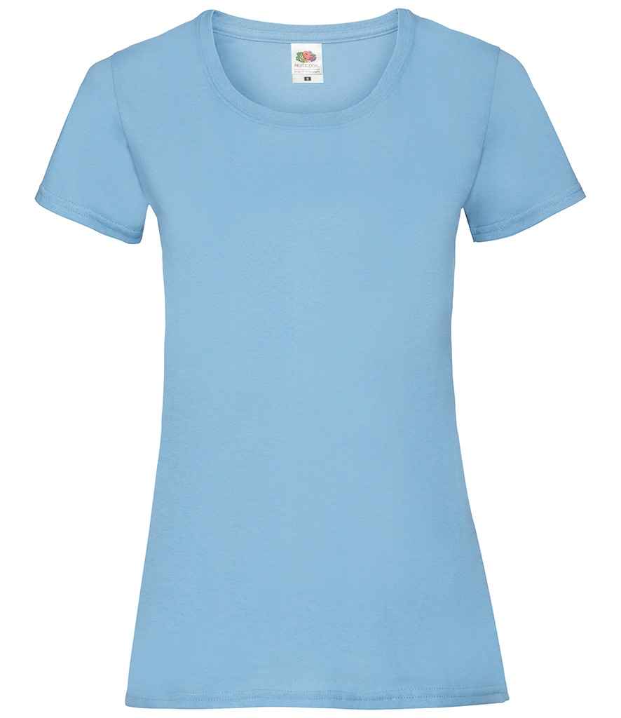 Fruit of the Loom Lady Fit Value T-Shirt in by Fruit of the Loom — Custom branded clothing by Print Press, featuring premium embroidery produced in our specialist print lab in the UK.