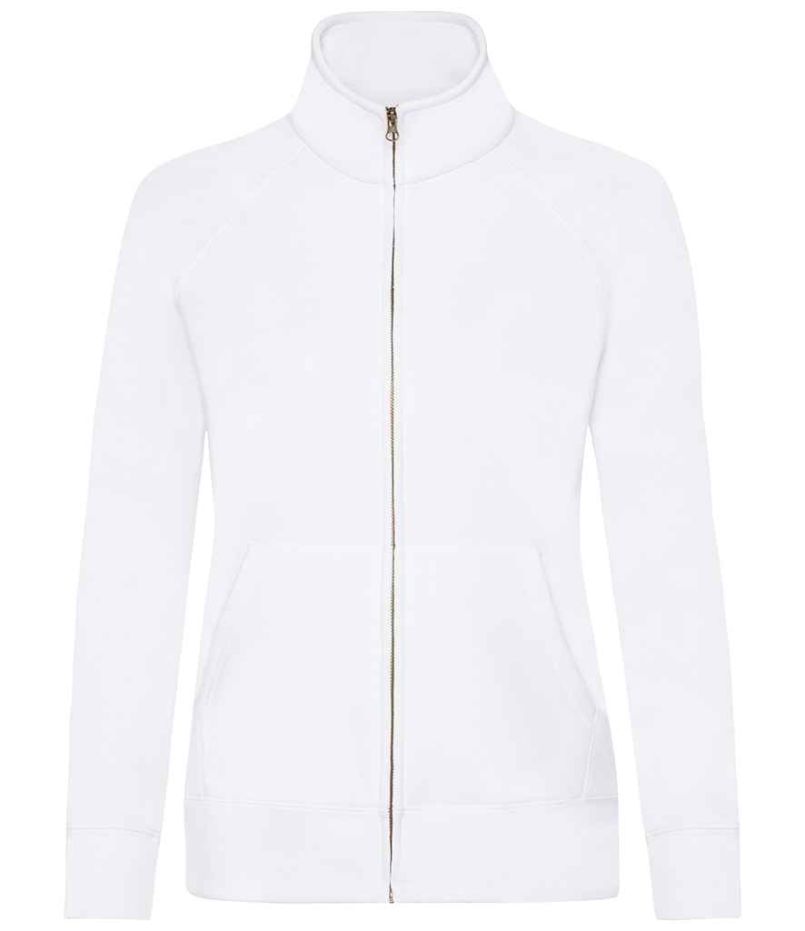 Fruit of the Loom Premium Lady Fit Sweat Jacket in by Fruit of the Loom — Custom branded clothing by Print Press, featuring premium embroidery produced in our specialist print lab in the UK.