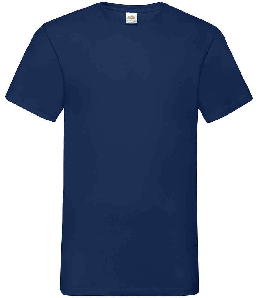 Fruit of the Loom V Neck Value T-Shirt in by Fruit of the Loom — Custom branded clothing by Print Press, featuring premium embroidery produced in our specialist print lab in the UK.