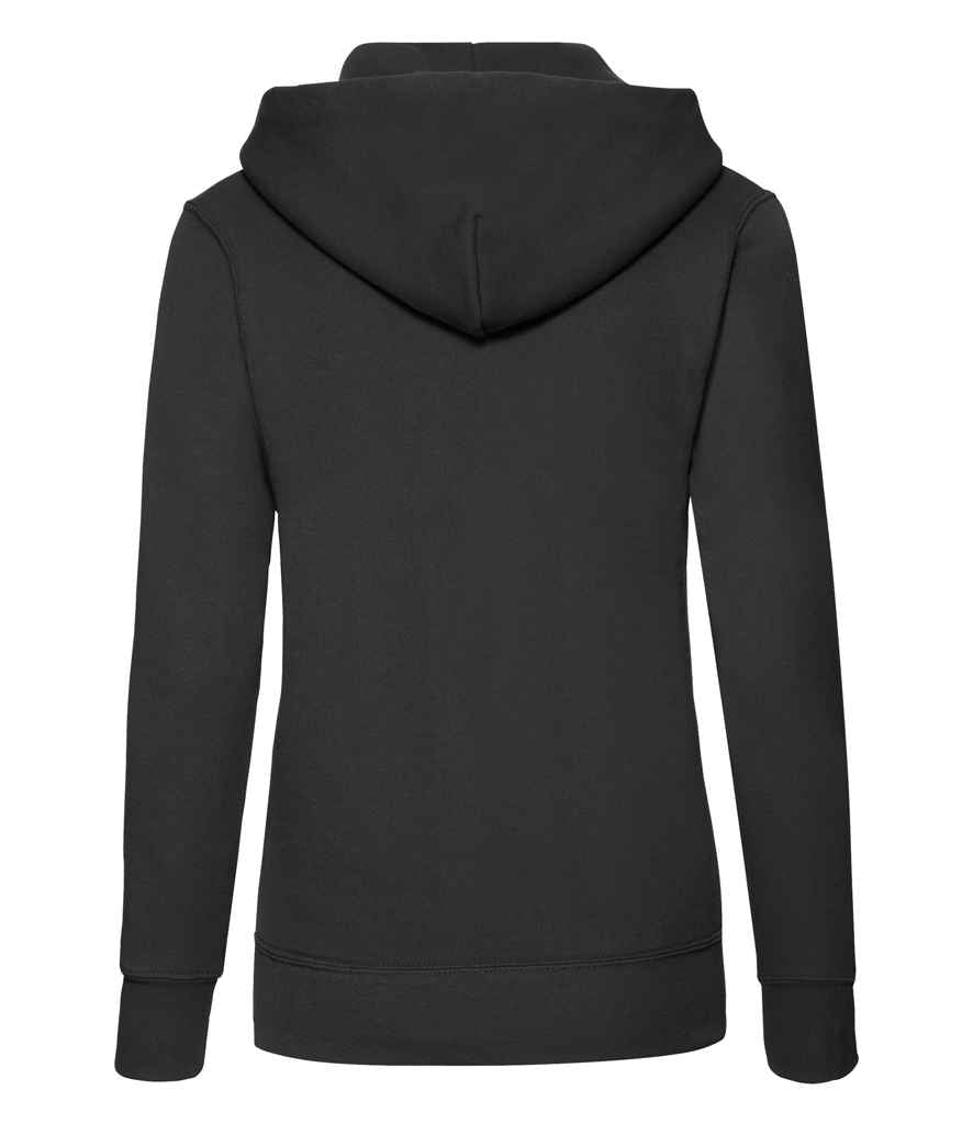 Fruit of the Loom Classic Lady Fit Hooded Sweatshirt in by Fruit of the Loom — Custom branded clothing by Print Press, featuring premium embroidery produced in our specialist print lab in the UK.
