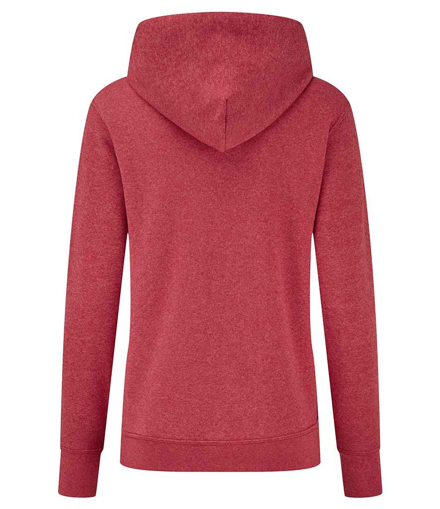 Fruit of the Loom Classic Lady Fit Hooded Sweatshirt in by Fruit of the Loom — Custom branded clothing by Print Press, featuring premium embroidery produced in our specialist print lab in the UK.