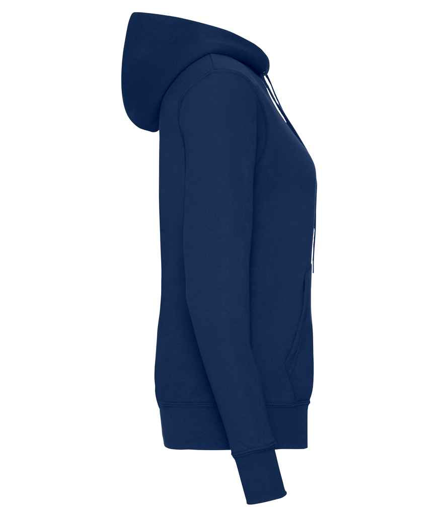 Fruit of the Loom Classic Lady Fit Hooded Sweatshirt in by Fruit of the Loom — Custom branded clothing by Print Press, featuring premium embroidery produced in our specialist print lab in the UK.