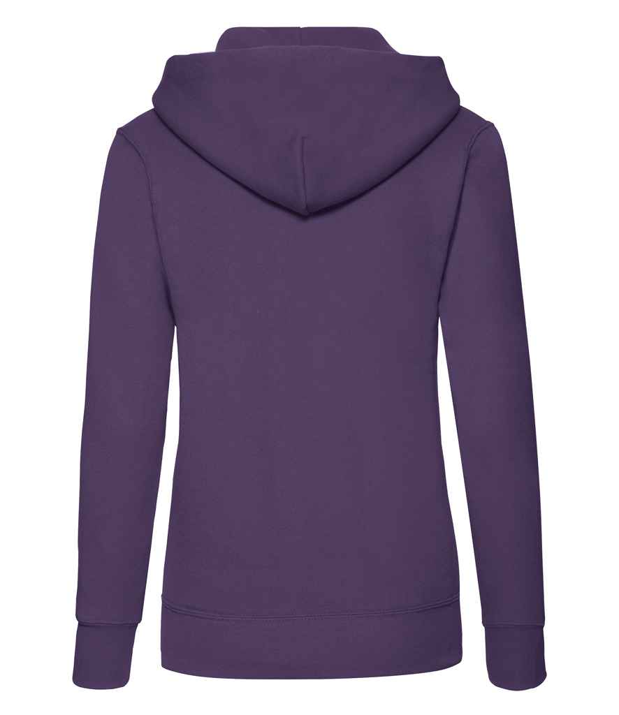 Fruit of the Loom Classic Lady Fit Hooded Sweatshirt in by Fruit of the Loom — Custom branded clothing by Print Press, featuring premium embroidery produced in our specialist print lab in the UK.