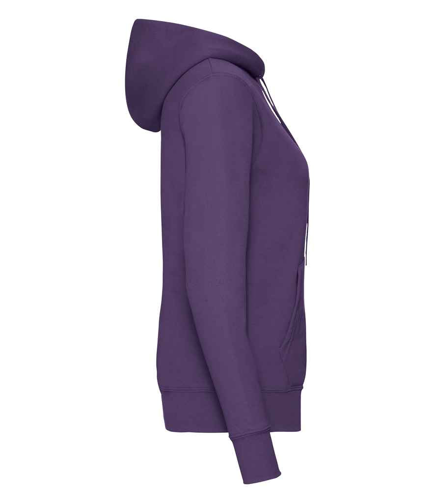 Fruit of the Loom Classic Lady Fit Hooded Sweatshirt in by Fruit of the Loom — Custom branded clothing by Print Press, featuring premium embroidery produced in our specialist print lab in the UK.