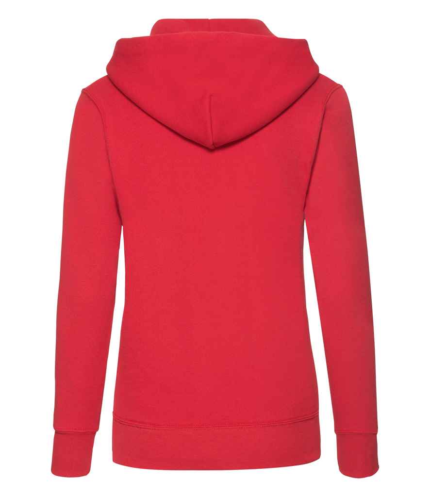 Fruit of the Loom Classic Lady Fit Hooded Sweatshirt in by Fruit of the Loom — Custom branded clothing by Print Press, featuring premium embroidery produced in our specialist print lab in the UK.