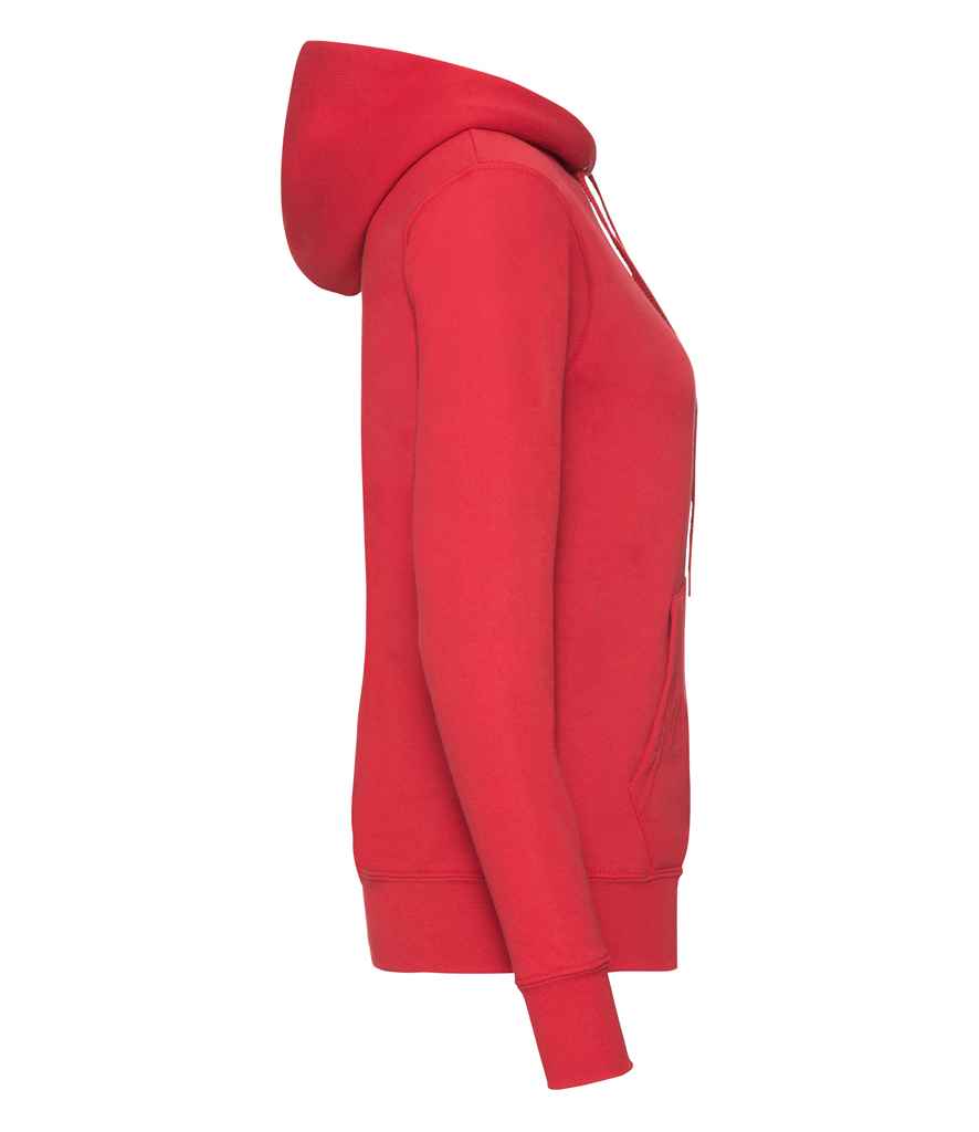 Fruit of the Loom Classic Lady Fit Hooded Sweatshirt in by Fruit of the Loom — Custom branded clothing by Print Press, featuring premium embroidery produced in our specialist print lab in the UK.