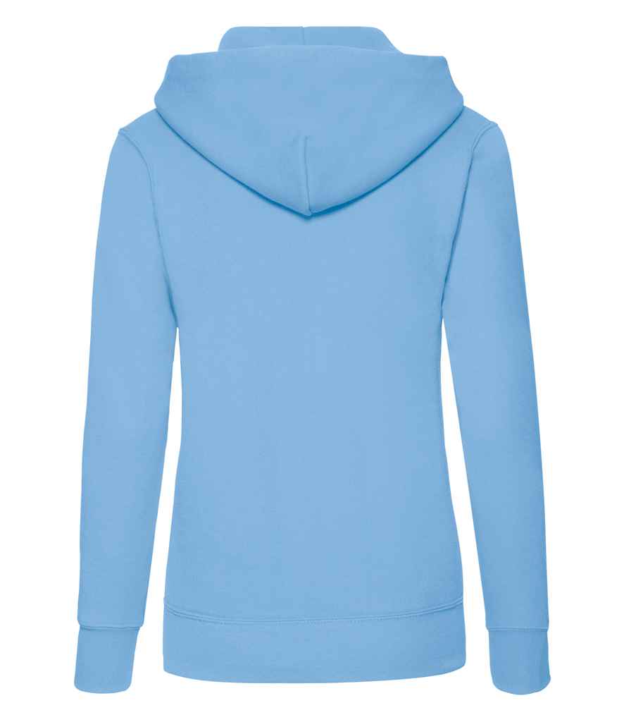 Fruit of the Loom Classic Lady Fit Hooded Sweatshirt in by Fruit of the Loom — Custom branded clothing by Print Press, featuring premium embroidery produced in our specialist print lab in the UK.