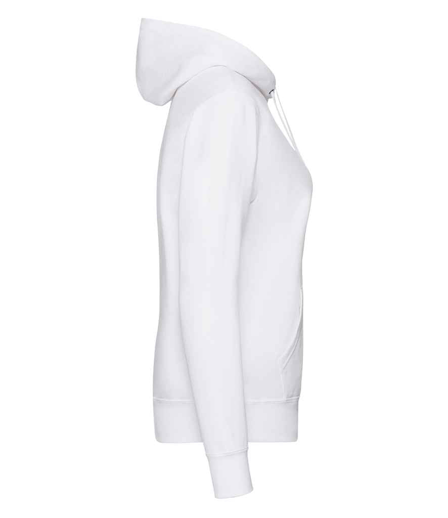Fruit of the Loom Classic Lady Fit Hooded Sweatshirt in by Fruit of the Loom — Custom branded clothing by Print Press, featuring premium embroidery produced in our specialist print lab in the UK.