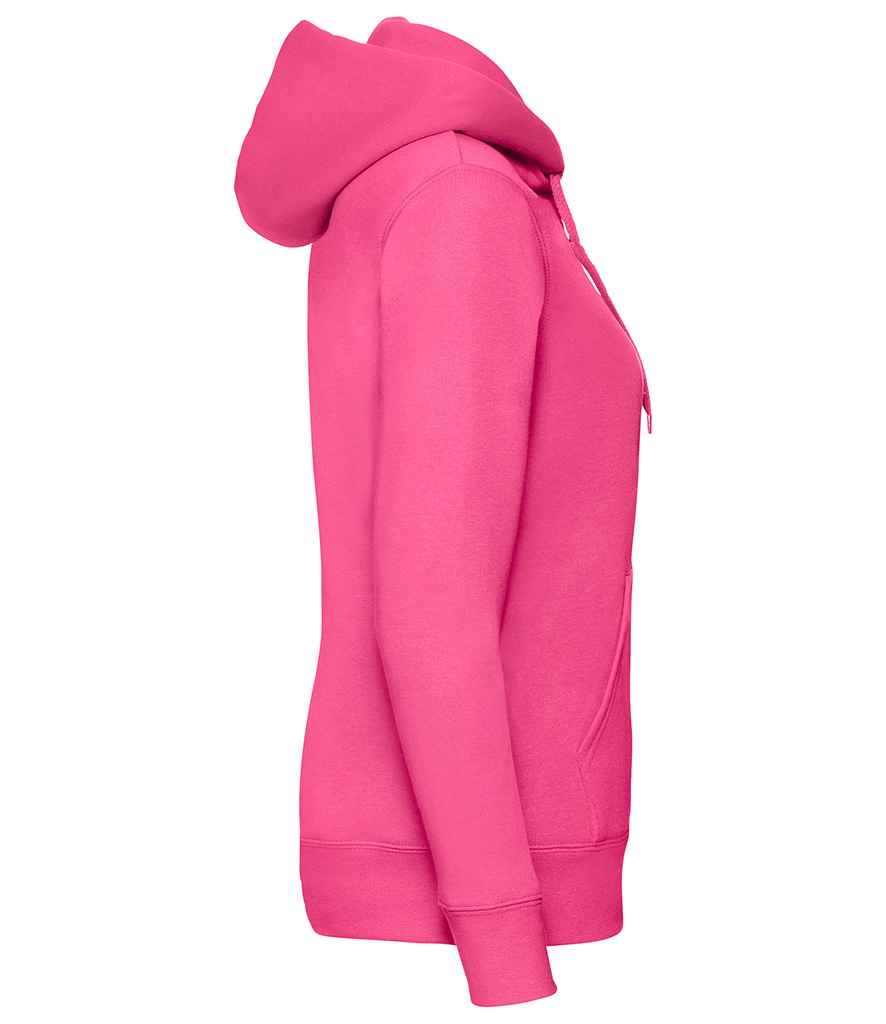 Fruit of the Loom Premium Lady Fit Zip Hooded Jacket in by Fruit of the Loom — Custom branded clothing by Print Press, featuring premium embroidery produced in our specialist print lab in the UK.