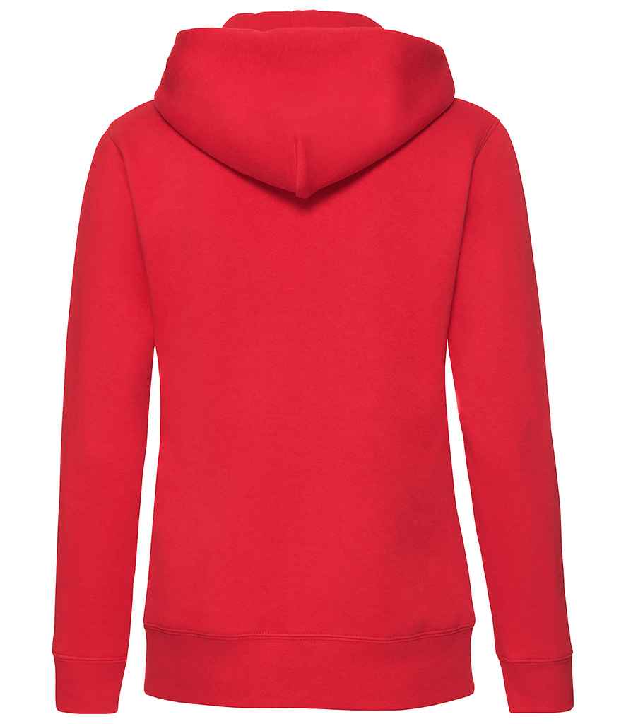 Fruit of the Loom Premium Lady Fit Zip Hooded Jacket in by Fruit of the Loom — Custom branded clothing by Print Press, featuring premium embroidery produced in our specialist print lab in the UK.