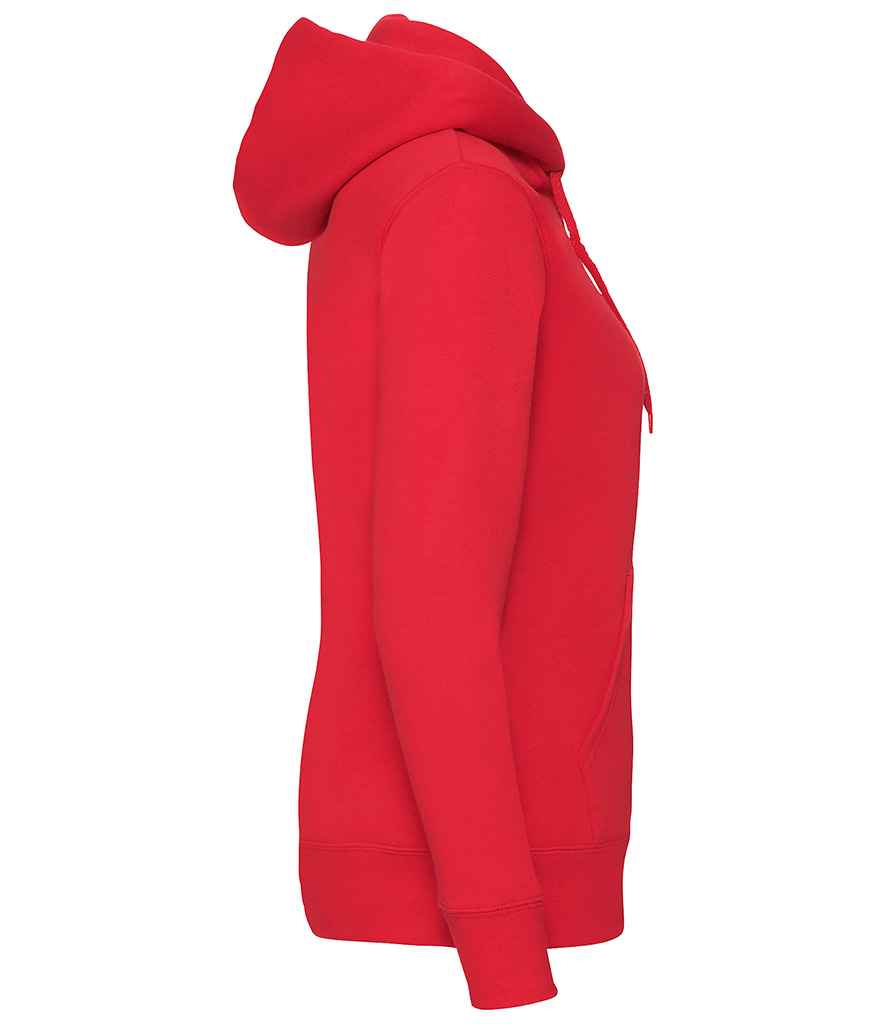 Fruit of the Loom Premium Lady Fit Zip Hooded Jacket in by Fruit of the Loom — Custom branded clothing by Print Press, featuring premium embroidery produced in our specialist print lab in the UK.