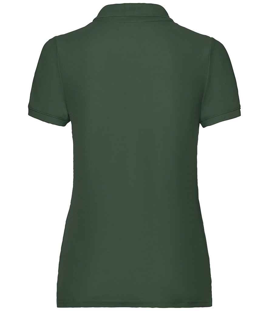 Fruit of the Loom Lady Fit Pique Polo Shirt in by Fruit of the Loom — Custom branded clothing by Print Press, featuring premium embroidery produced in our specialist print lab in the UK.